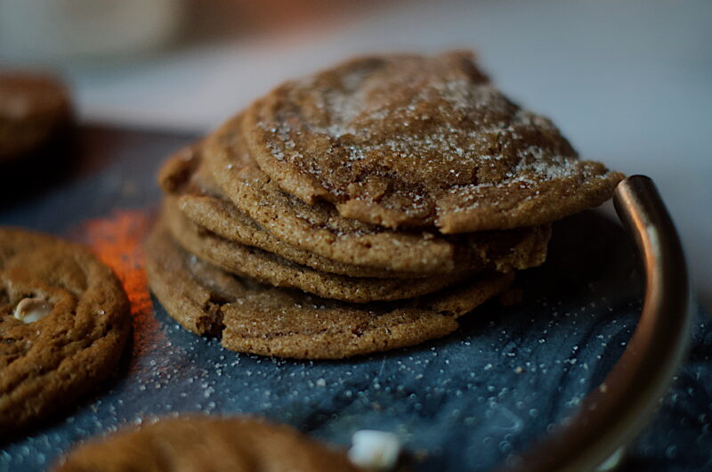 White Chocolate + Pumpkin Snickerdoodles 